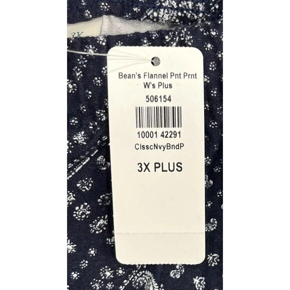 L.L. Bean Casual/ Pajama Pants Draw String Pockets 3X Plus I4 - Picture 12 of 12